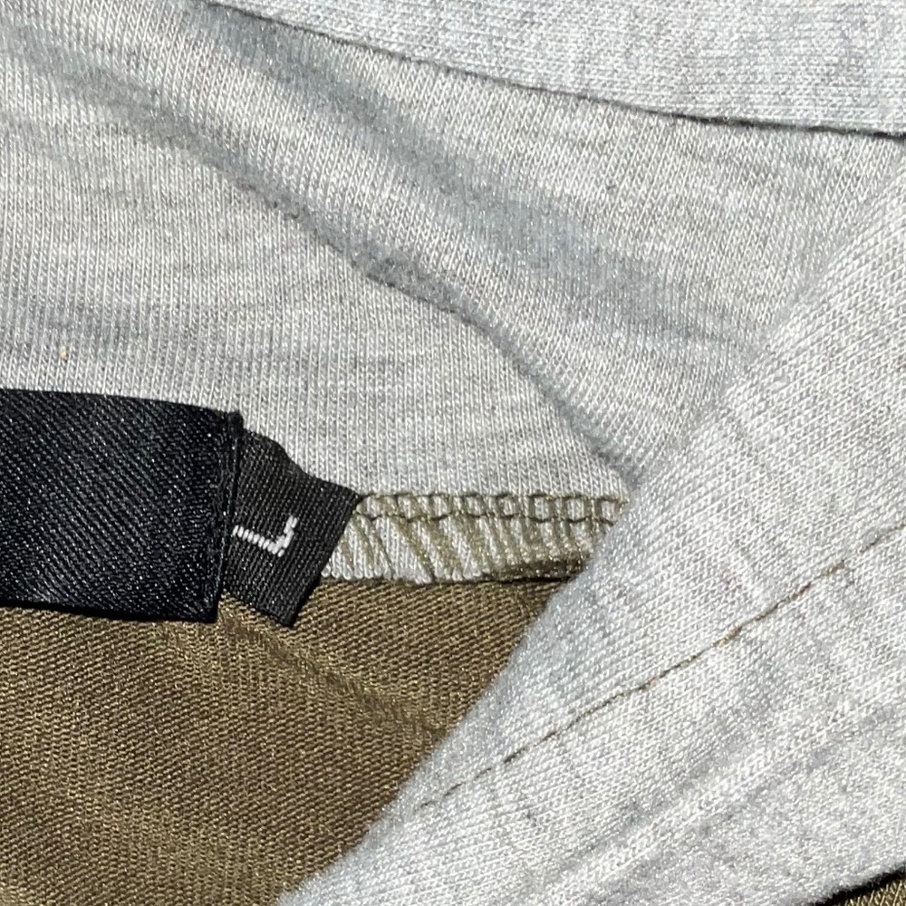 Buckle Military Green & Gray Long Sleeved Hoodie Sz L - Picture 10 of 10